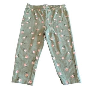 Carters flower pants green 9 months baby